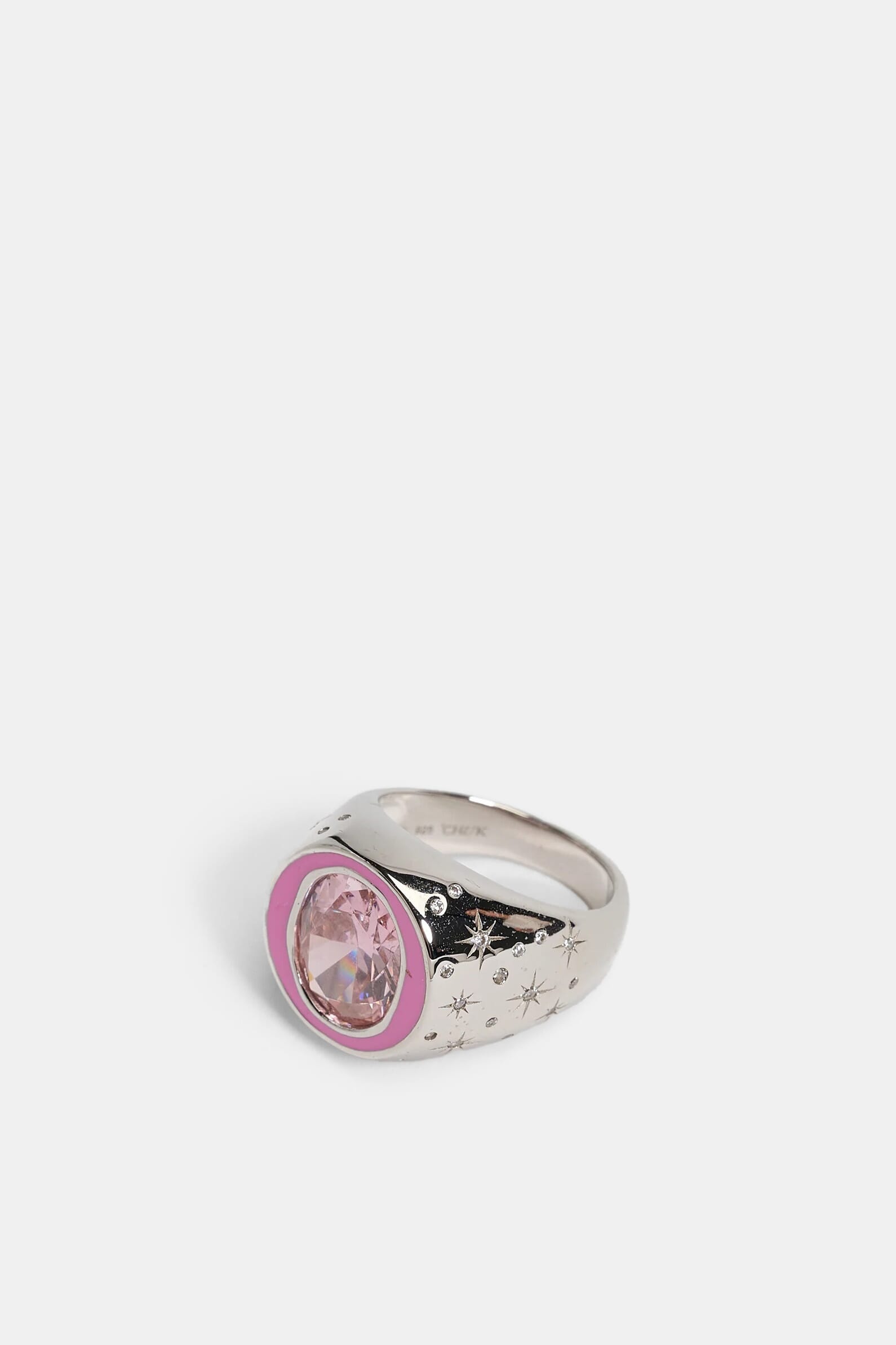 Каблучка Raw desire Silver Pink