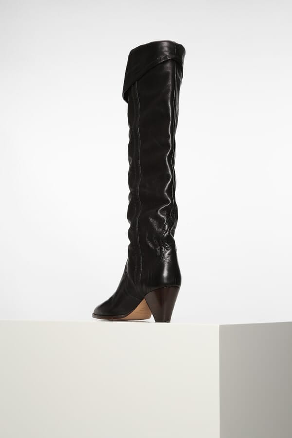 Isabel Marant Шкіряні ботфорти 00309639_01  №4