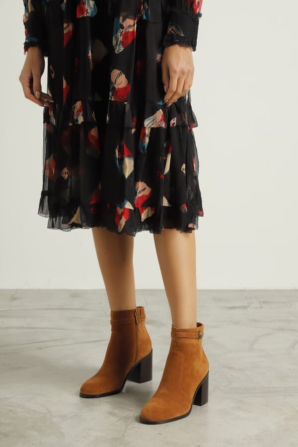 Kurt Geiger Замшеві ботильйони Shoreditch Block Ankle Boots 00507163_05  №2