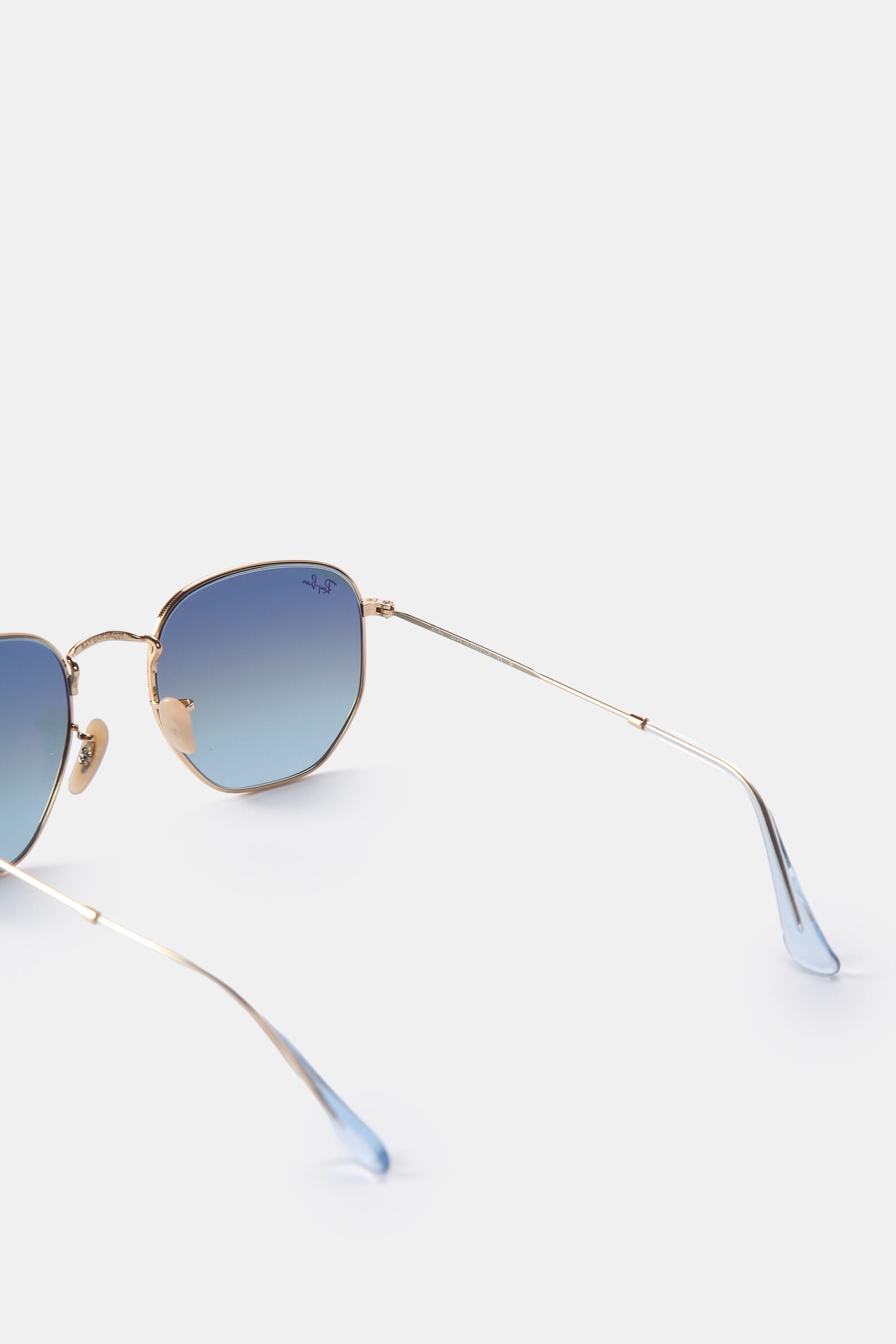 レイバン公式ストア】 Ray-Ban® HEXAGONAL FLAT LENSES サングラス | シルバー X ブルー - RB3548N