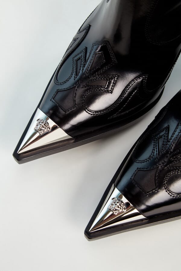 Versace Кожаные сапоги 00243899_01 №2