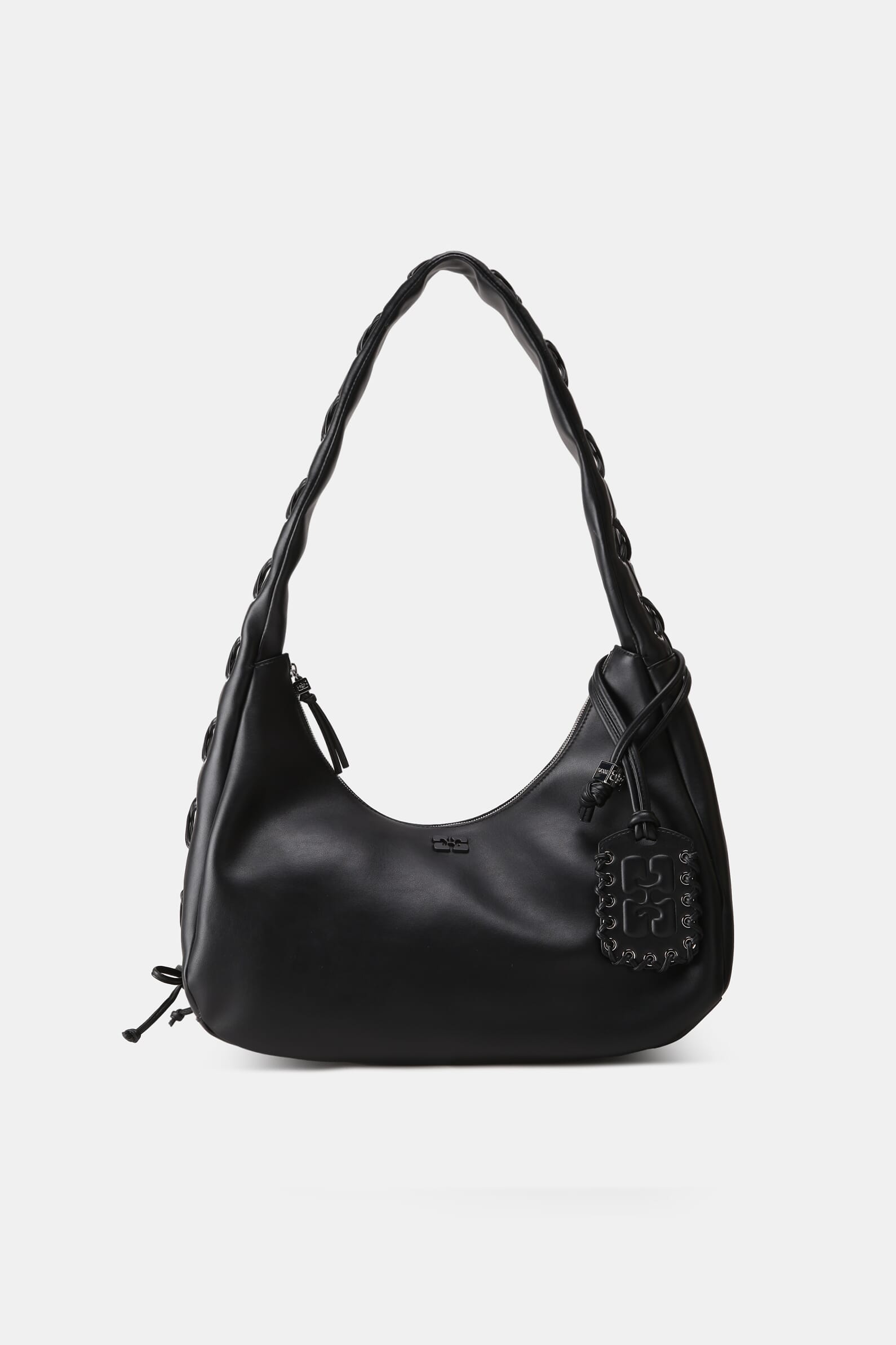 Сумка з еко-шкіри Medium Laces Hobo Bag
