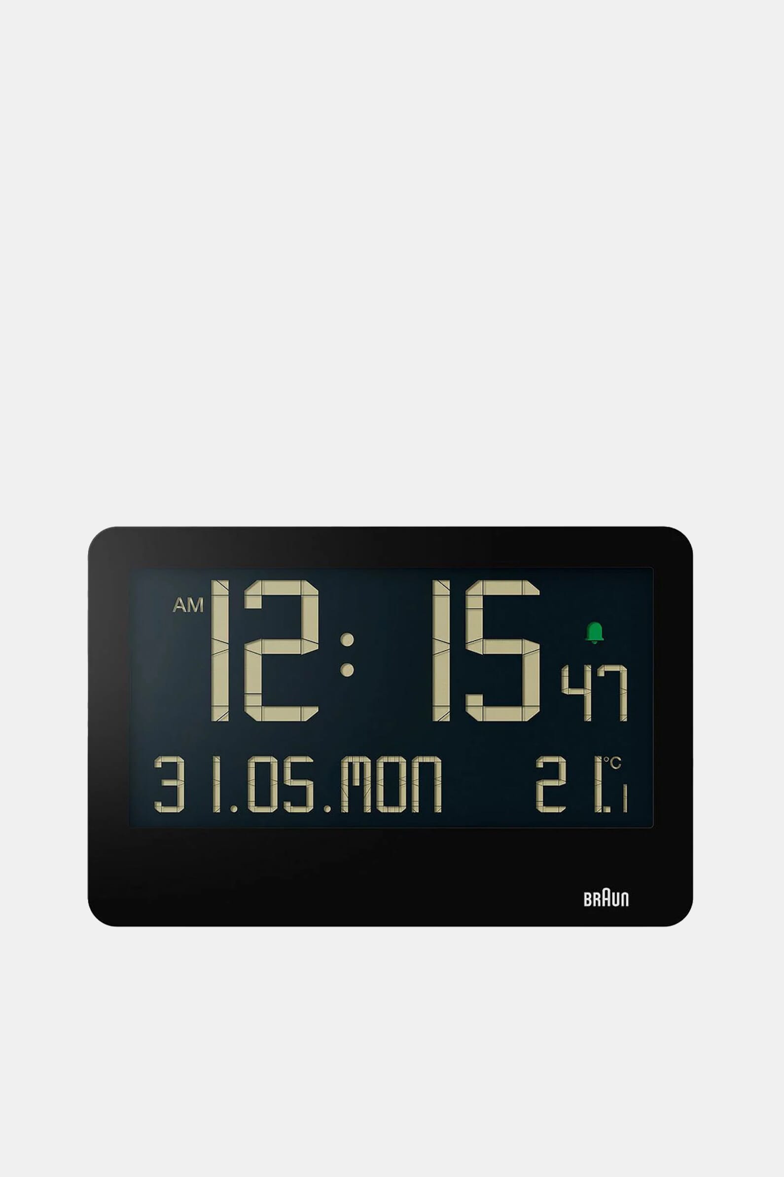 Годинник настінний Braun LCD wall clock - Black