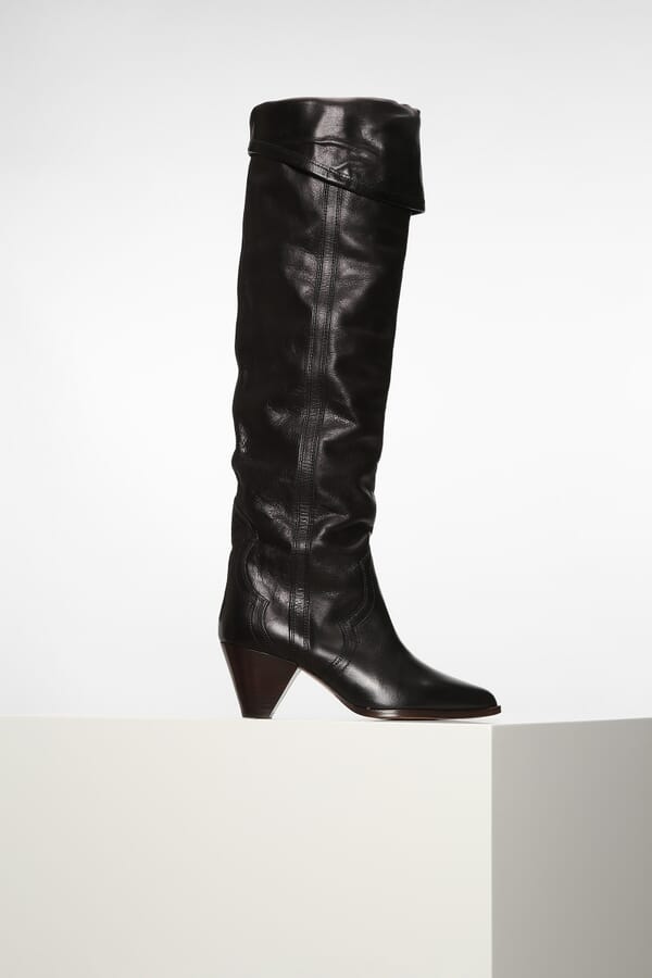 Isabel Marant Шкіряні ботфорти 00309639_01  №1