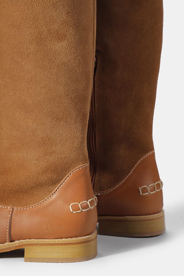 Chloé Kids Замшевые сапоги 00502052_05  №3