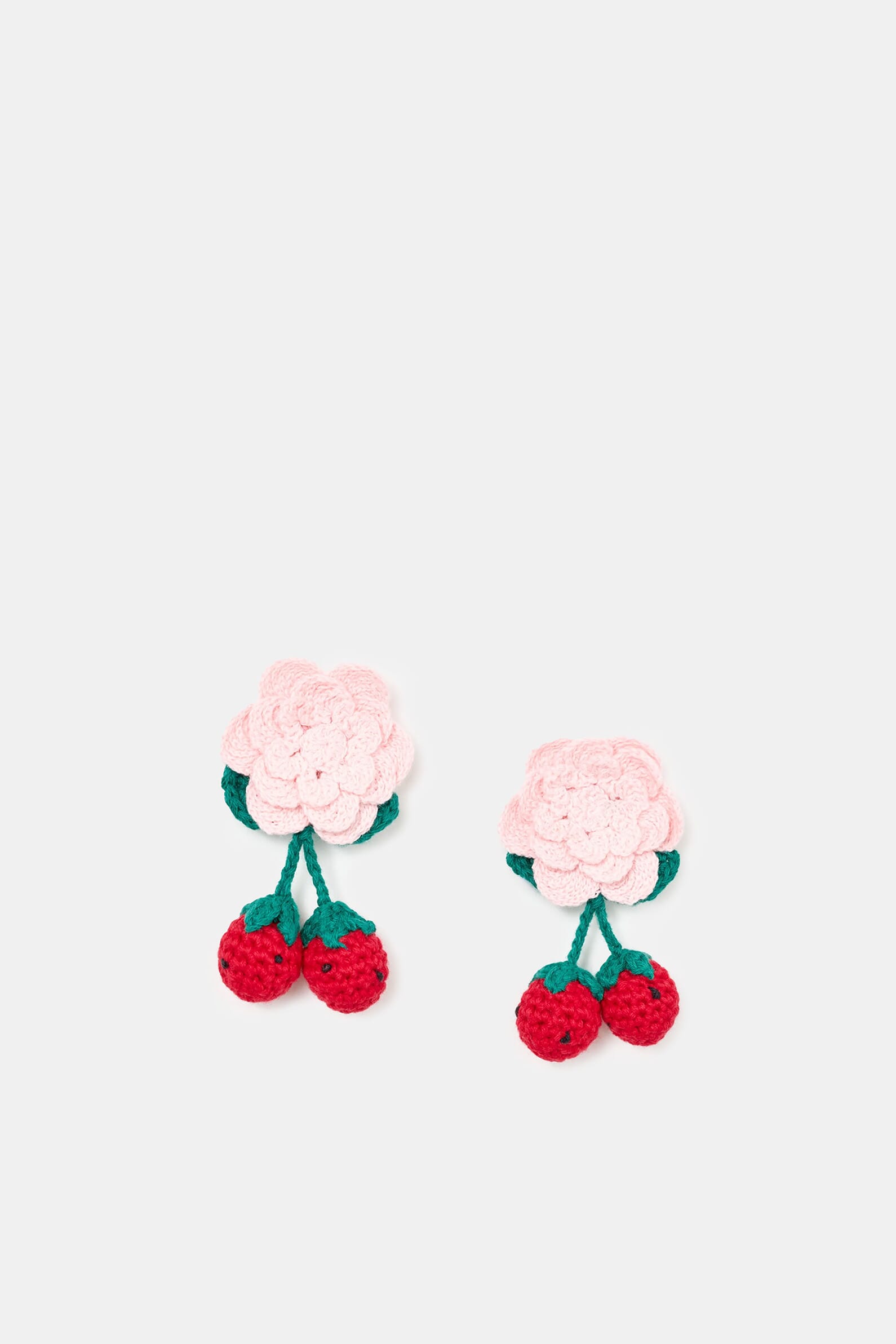 Заколки Crochet Flower & Strawberry
