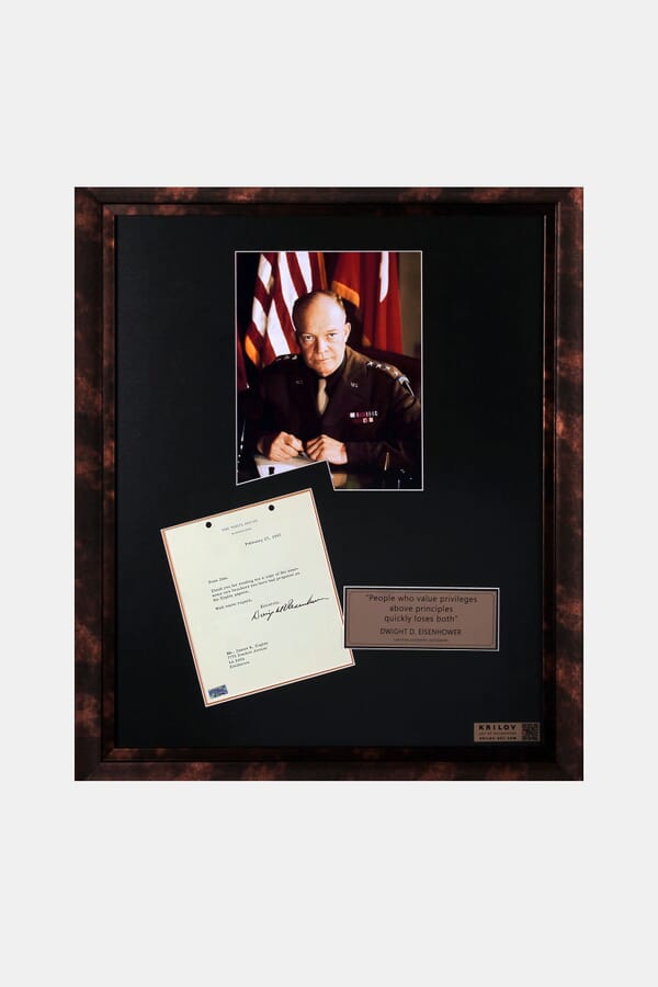 Krilov.Art of Autographs Автограф Дуайта Эйзенхауэра 00639471_35 №1