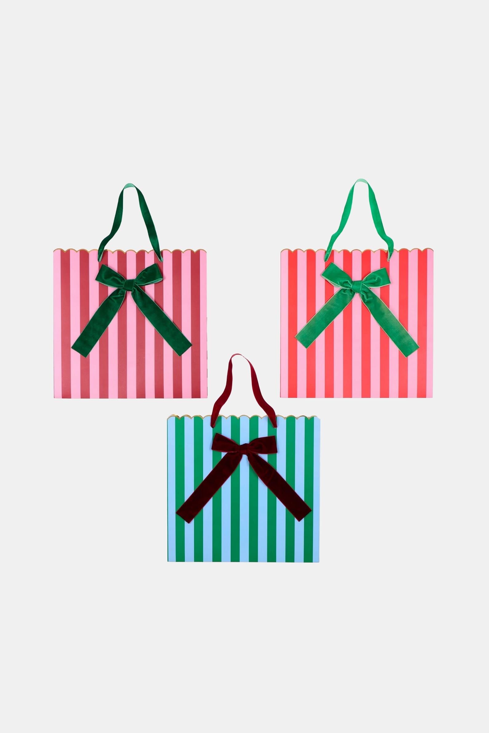 Набор пакетиков Striped Mixed Large Gift Bags