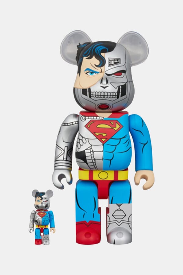 Be@rbrick Коллекционная игрушка Cyborg Superman 100% & 400% Set 00654492_33 №1