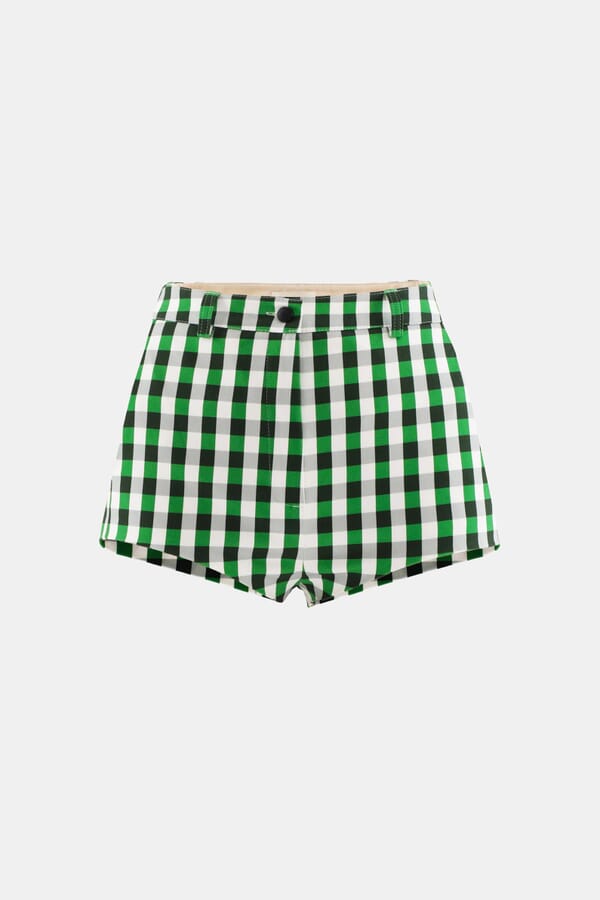 Cultnaked Шорти Vixen shorts in Gingham Green 00647704_07 №1