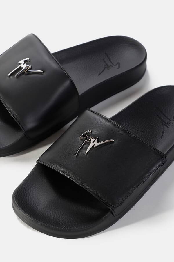 Giuseppe Zanotti Шкіряні шльопанці 00477203_01 №3