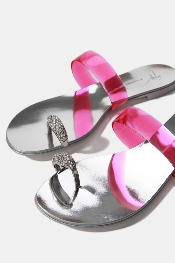 Giuseppe Zanotti Шкіряні шльопанці 00435167_30  №4