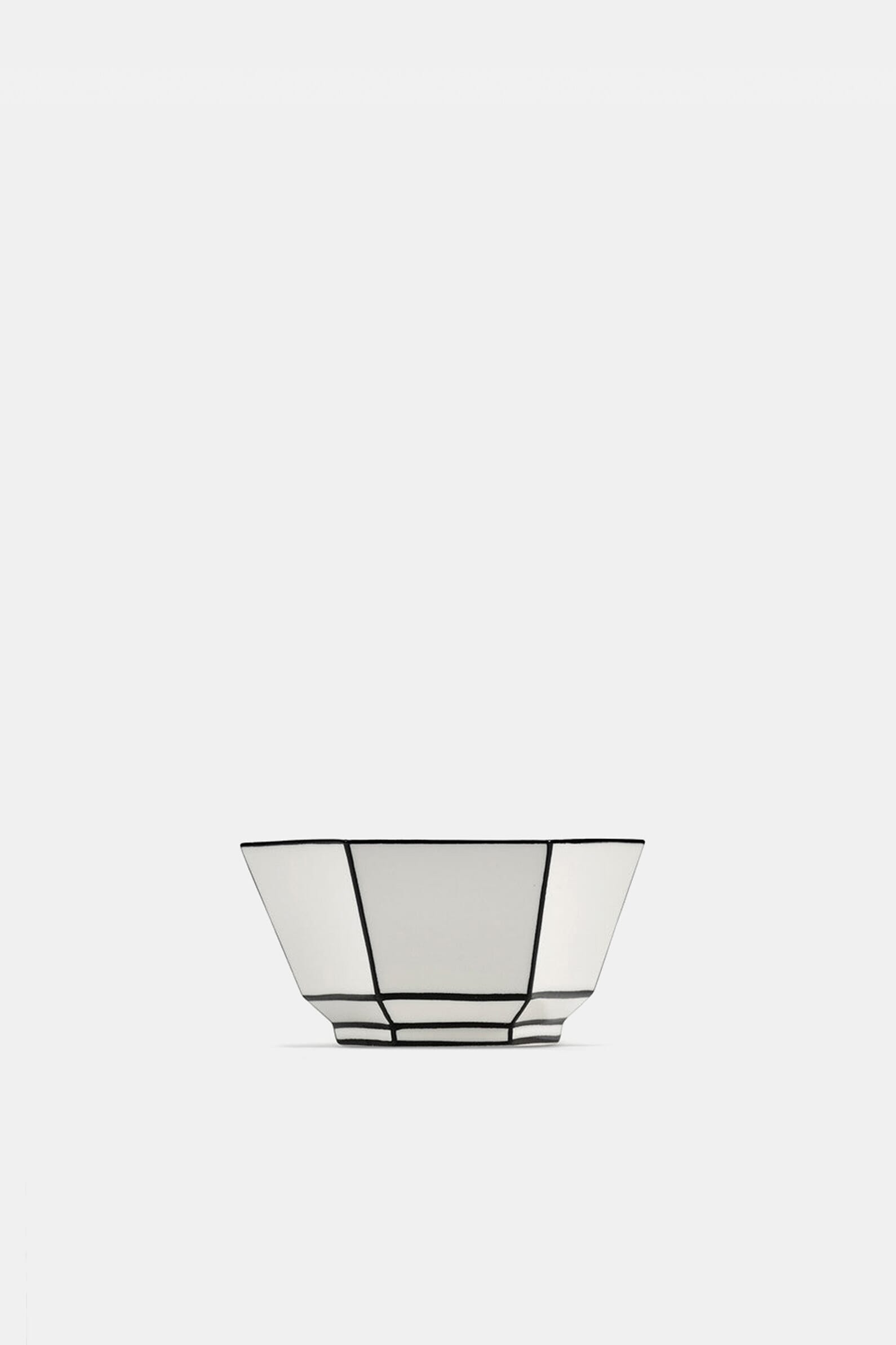 Піала CEREAL BOWL WHITE/BLACK CARTE BLANCHE