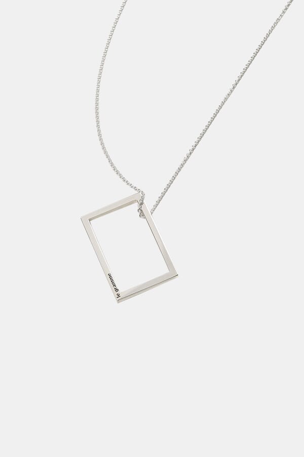 le gramme Ланцюжок з підвіскою Rectangle necklace le 2,6g 00425415_30  №2