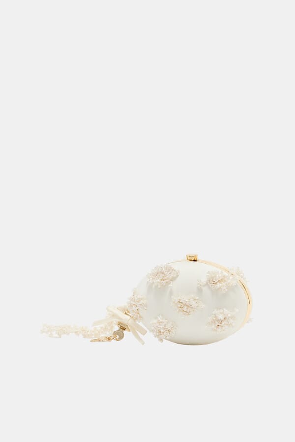 Self-Portrait Клатч Cream Satin Floral 00665929_37 №1