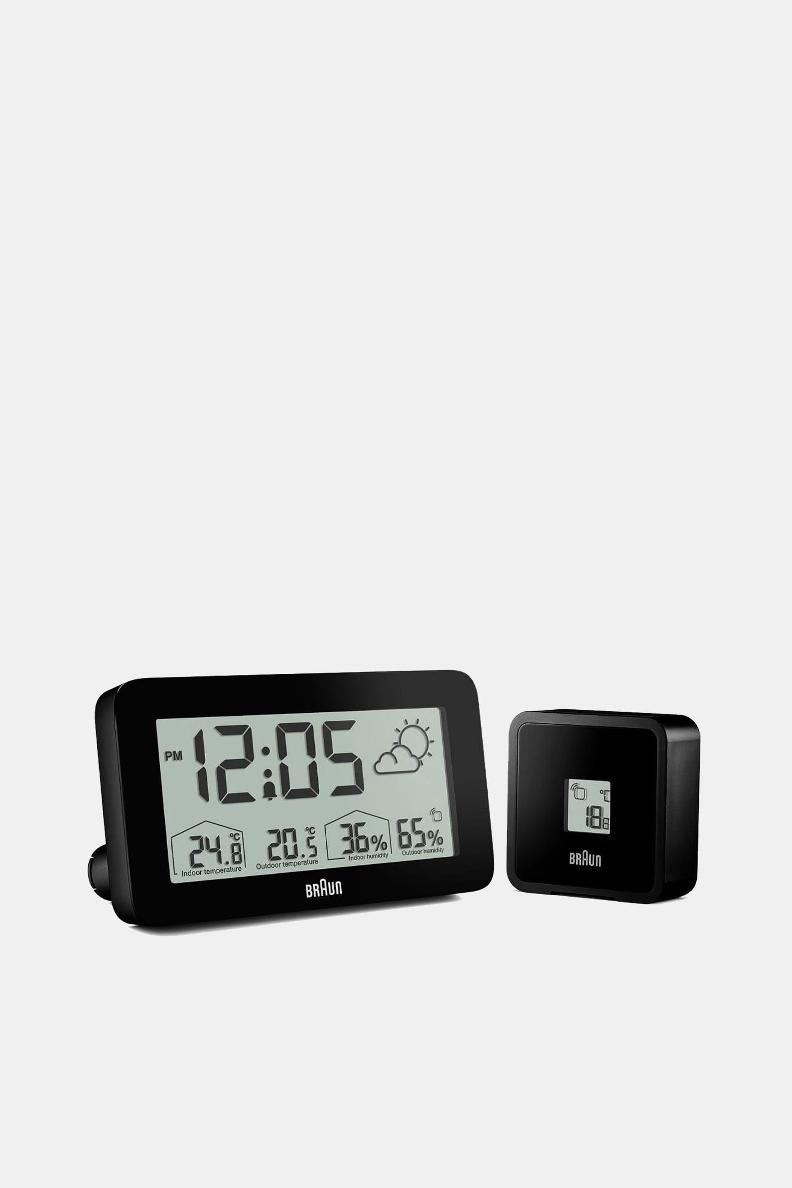 Часы настольные Braun LCD weather station clock - Black