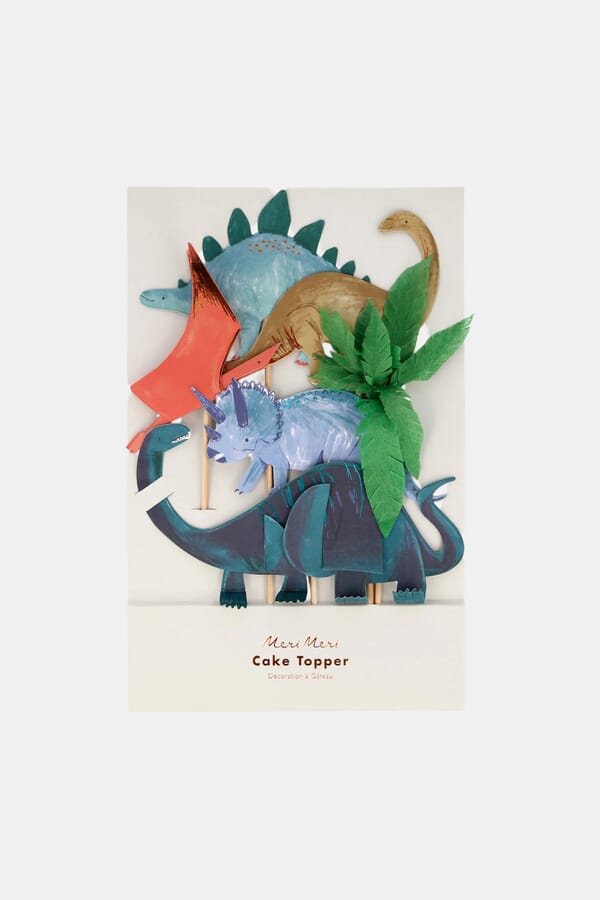Meri Meri Набір топерів для торту Dinosaur Kingdom Cake Toppers 00654561_35  №1