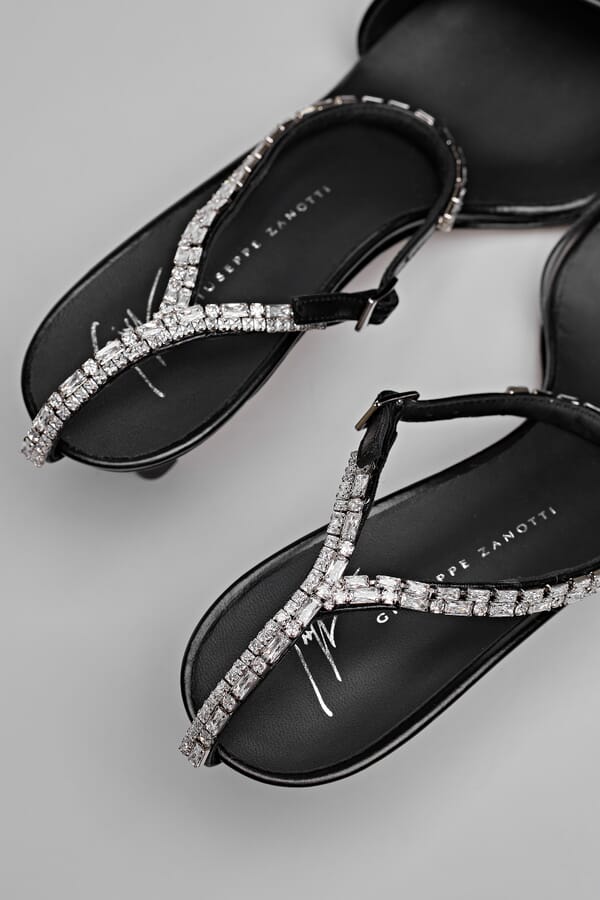 Giuseppe Zanotti Шкіряні босоніжки 00396142_01 №2