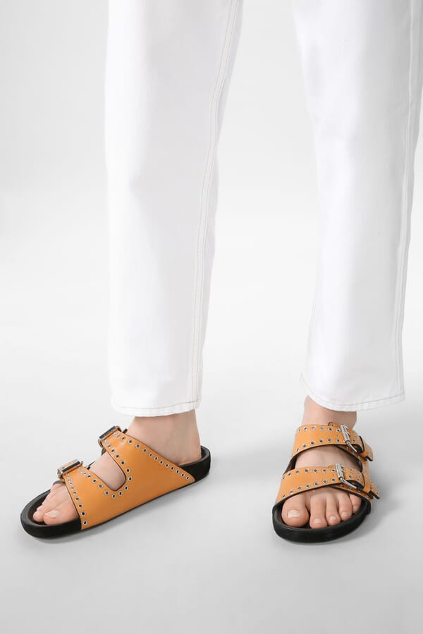 Isabel Marant Шкіряні шльопанці 00438276_12 №2