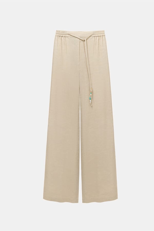 IAM Брюки Dune Natural Linen Trousers 00617415_12  №1
