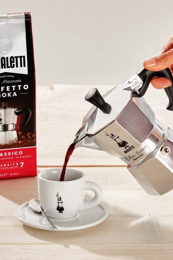 Bialetti Гейзерна кавоварка Bialetti Moka Express Red 3 чашки 130 мл 00667342_34  №2