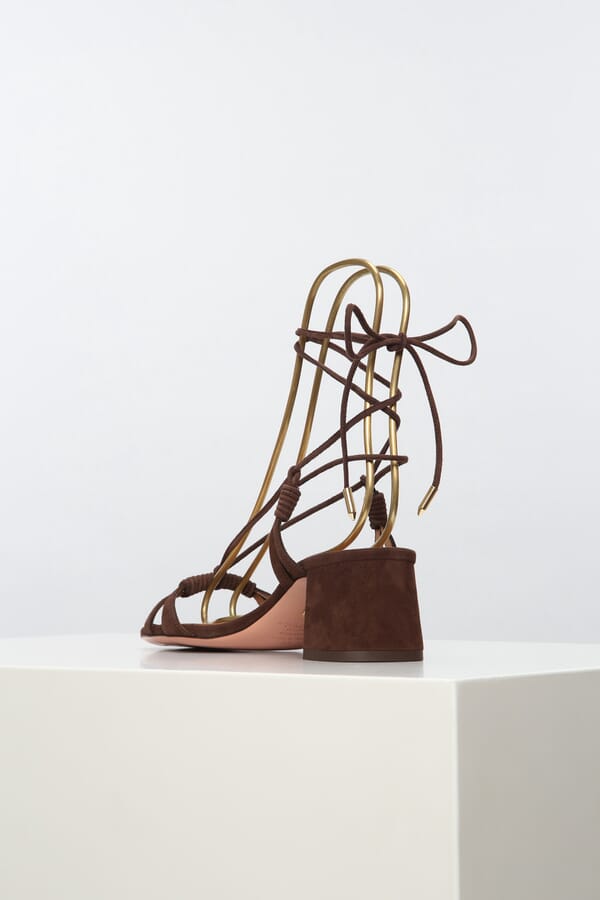 Aquazzura Замшеві босоніжки 00344382_01 №4
