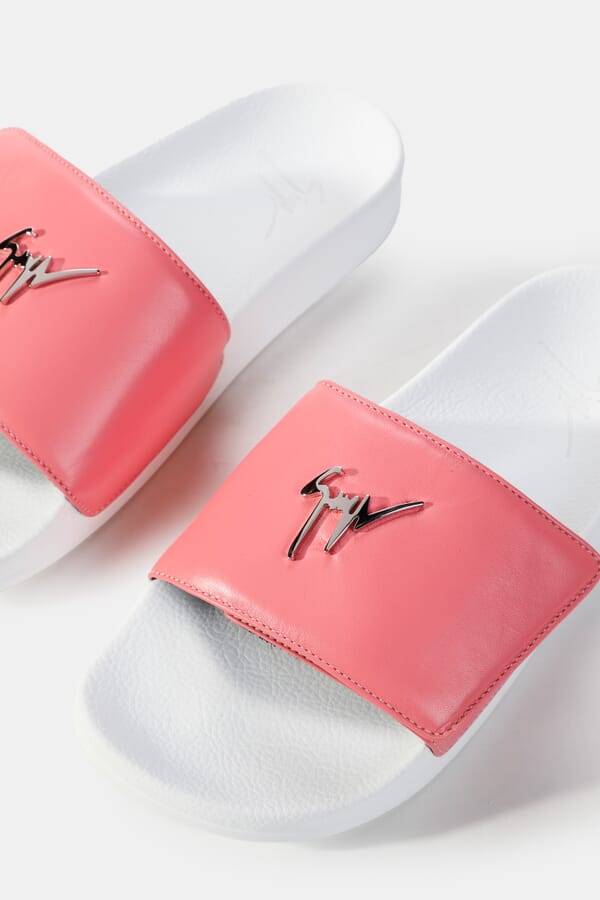 Giuseppe Zanotti Шкіряні шльопанці 00477204_14  №3