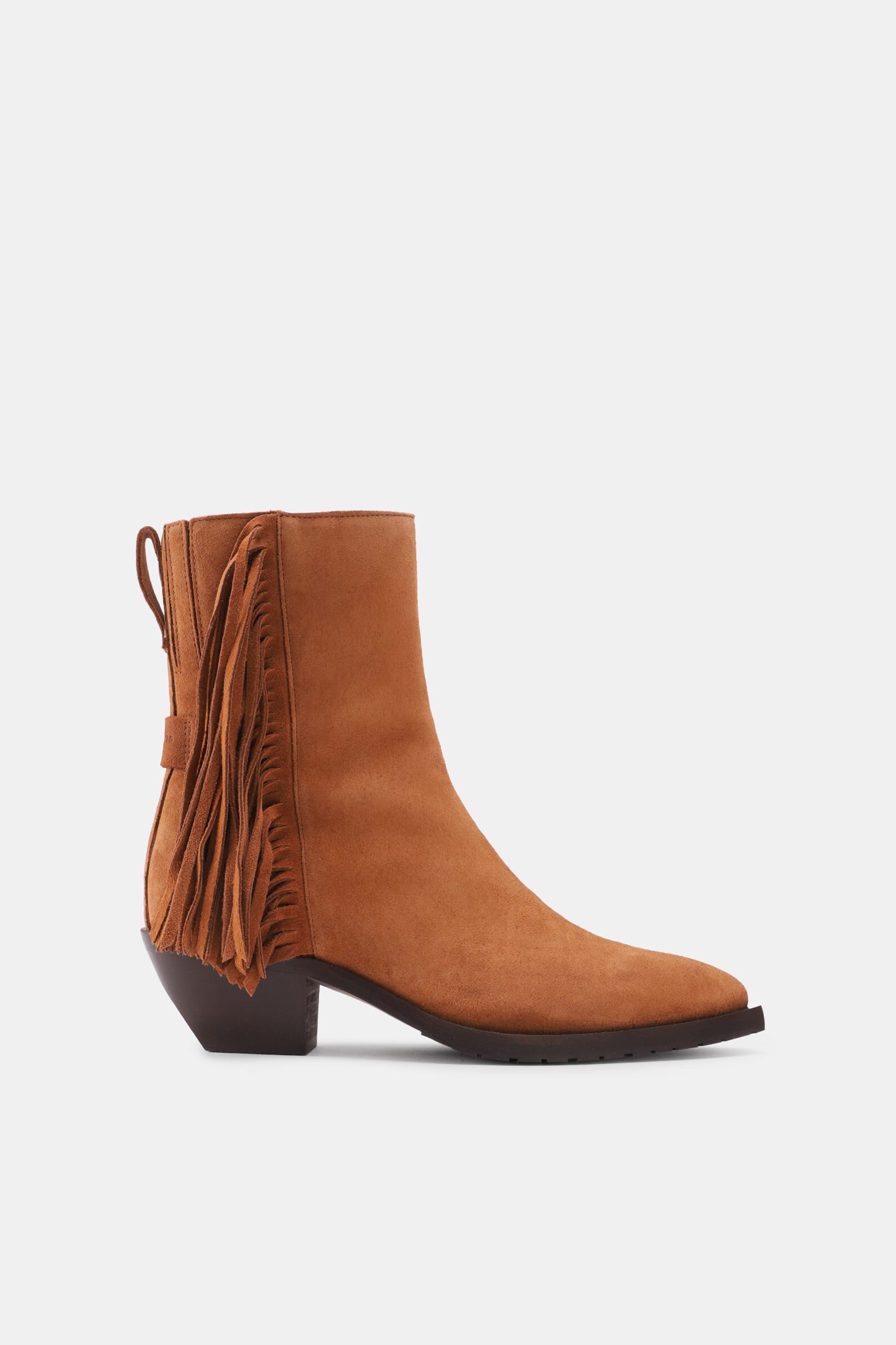 Замшевые ботильоны Bazely Fringe Boots