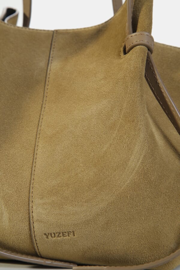Yuzefi Замшева сумка LARGE MOCHI (COGNAC SUEDE) 00488656_07 №4