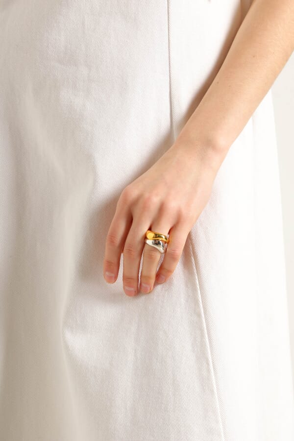 bruá jewellery Каблучки "Double amorf mix" 00508006_35 №2