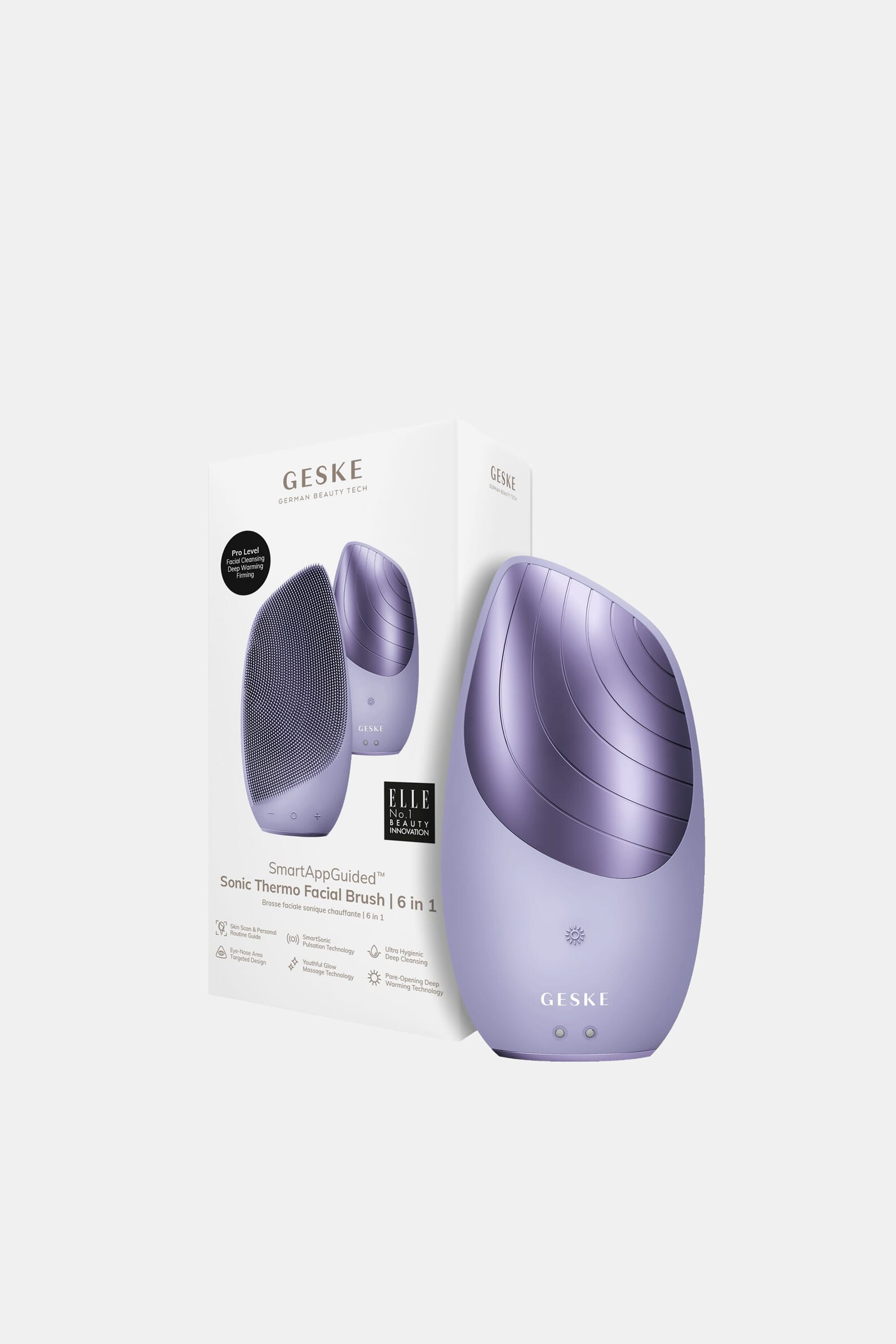 Електронна звукова термо щітка для обличчя GESKE Sonic Thermo Facial Brush 6 в 1