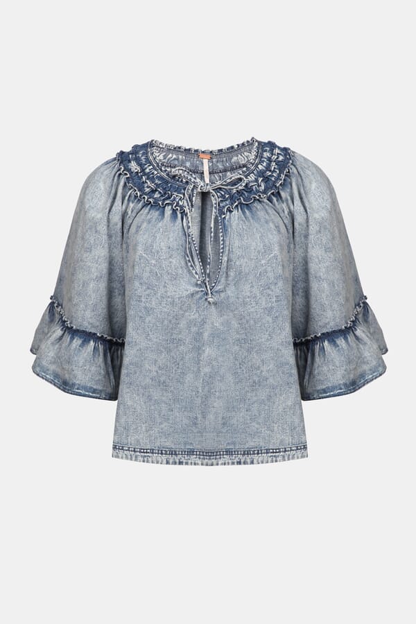 Free People Джинсова блуза 00349801_03  №1