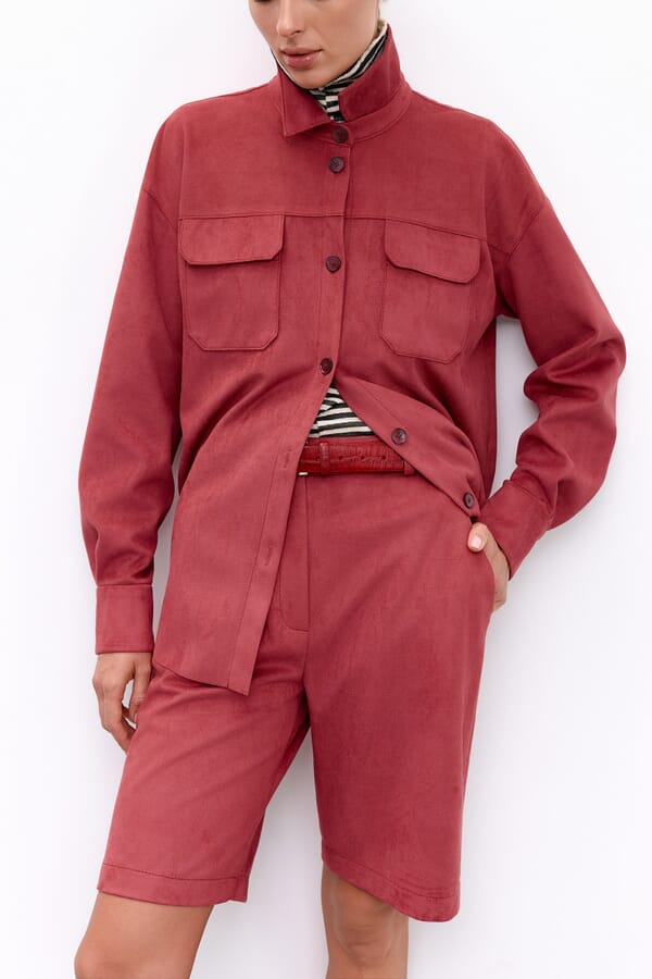 IAM Шорты Raspberry Suede Shorts 00617720_14 №3