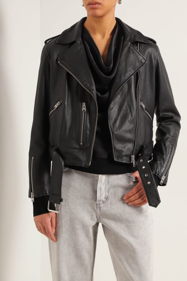 AllSaints Шкіряна куртка-косуха Balfern Leather Biker 00564019_01 №2