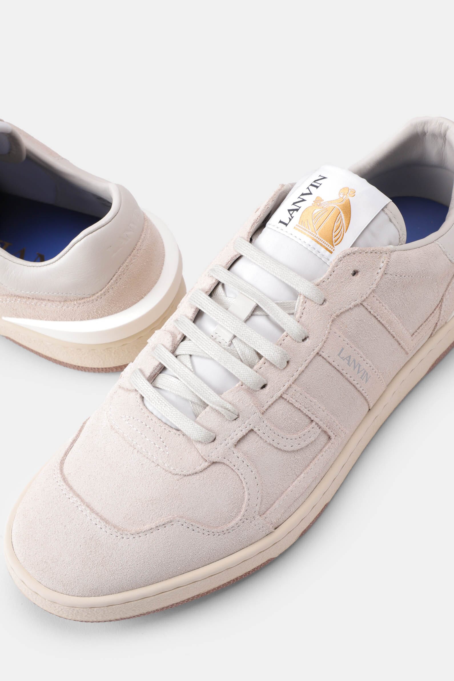 Шкіряні кеди Clay sneakers LANVIN 00621438_18 - Онлайн-магазин ЦУМ