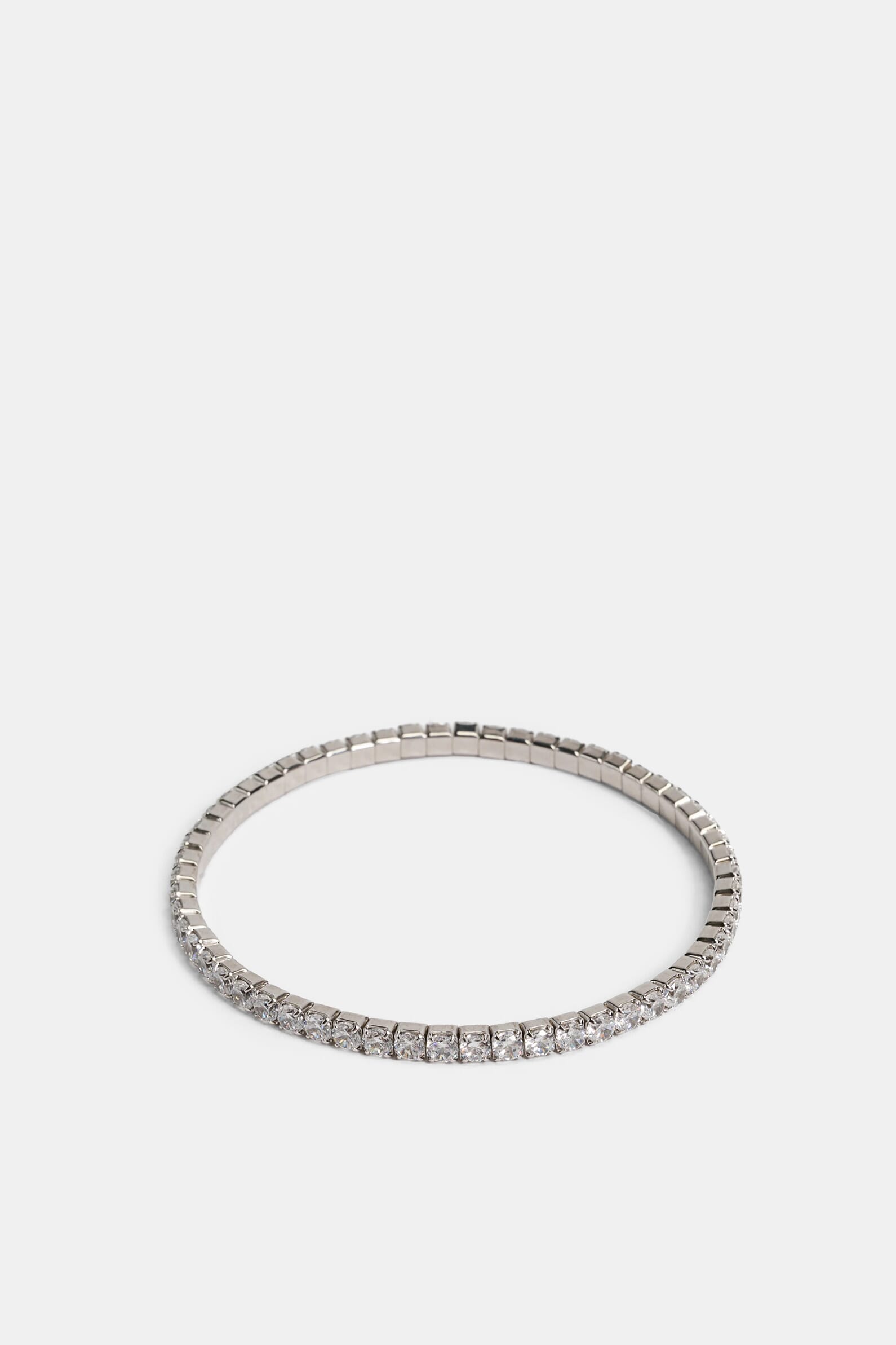 Теннисный браслет silver
