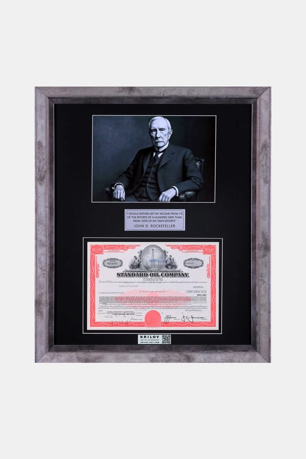 Krilov.Art of Autographs Сувенирный фотоколлаж "Облигация Standard Oil Company 4,5%" 00639479_35  №1