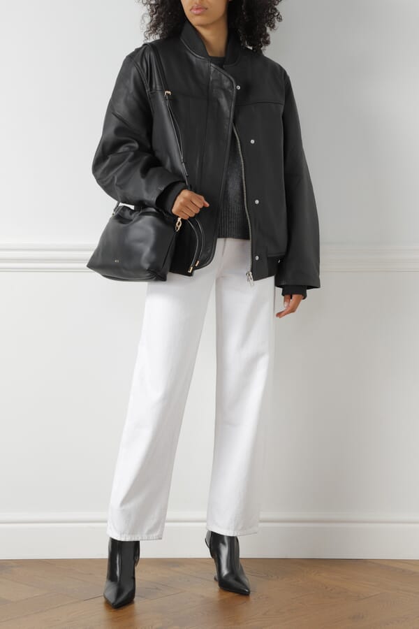 REMAIN Birger Christensen Кожаный бомбер 00497297_01 №4