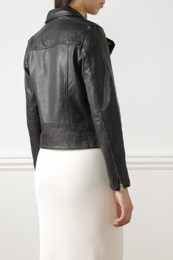 AllSaints Шкіряна куртка-косуха 00456627_01  №3