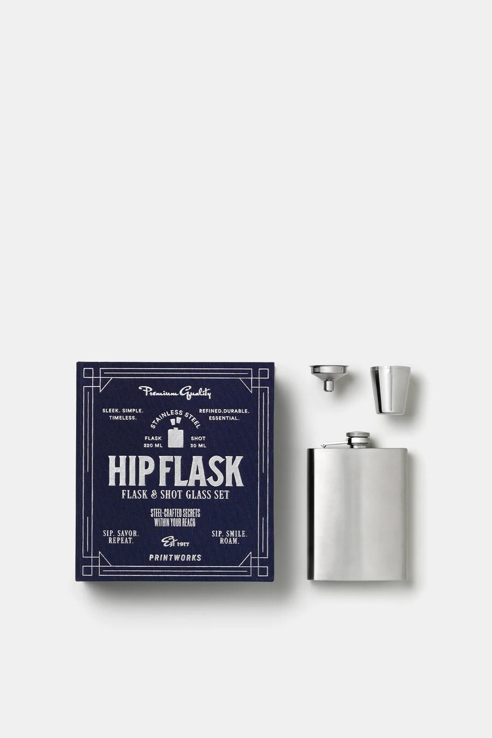 Фляжка THE ESSENTIALS - HIP FLASK, DARK BLUE