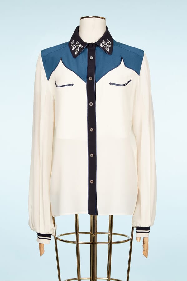 Golden Goose Сорочка із шовку 00276644_18 №1