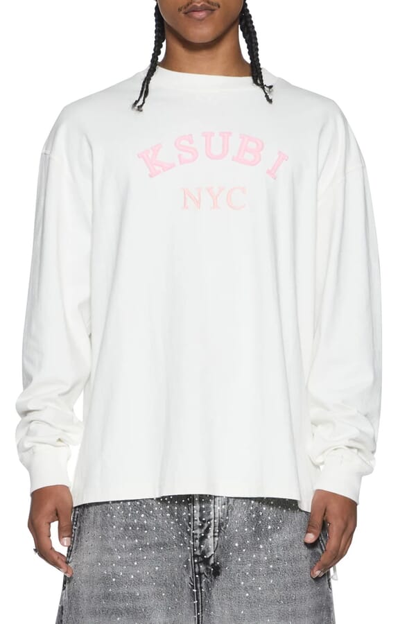 Ksubi Лонгслив Laybel Ekcess LS Tee White 00667375_18 №2