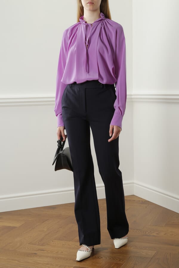Victoria Beckham Блуза з шовку 00447034_15 №4