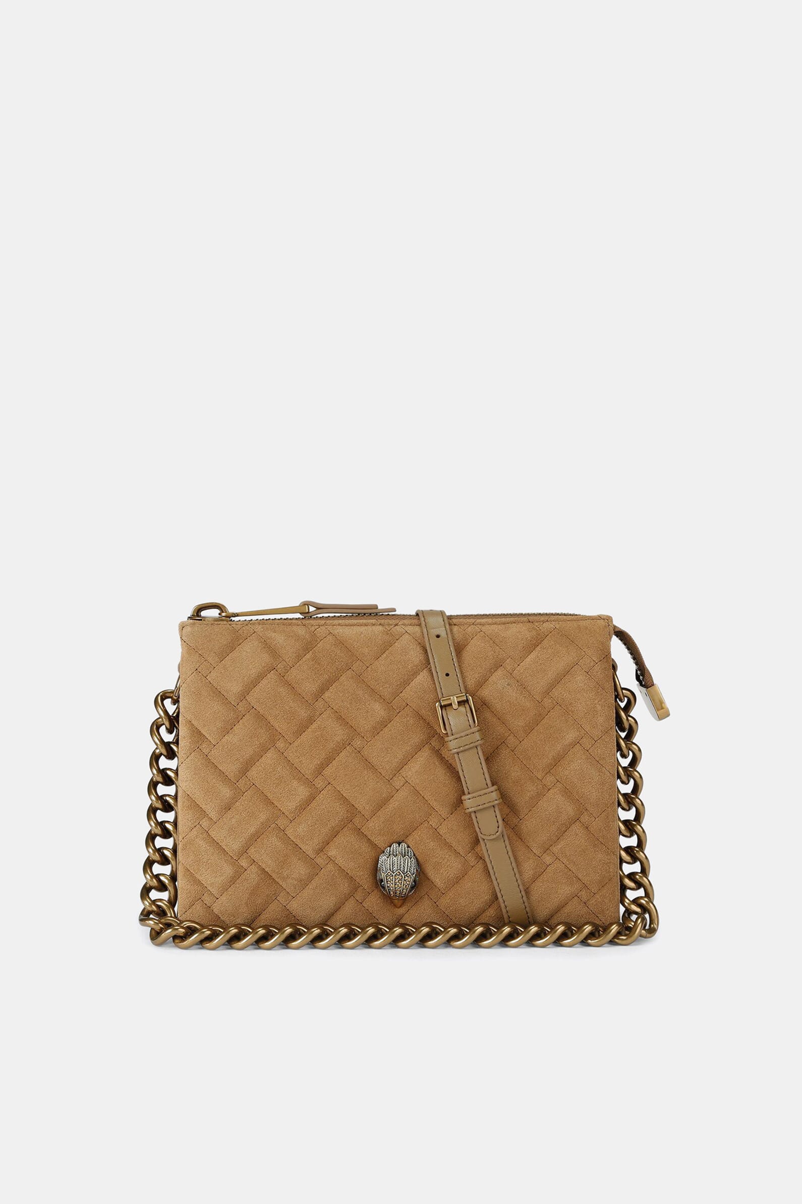 Замшева сумка Kensington Triple Puff Pouch