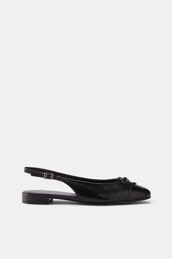Tory Burch Кожаные туфли  Cap-toe slingback  00607669_01  №1