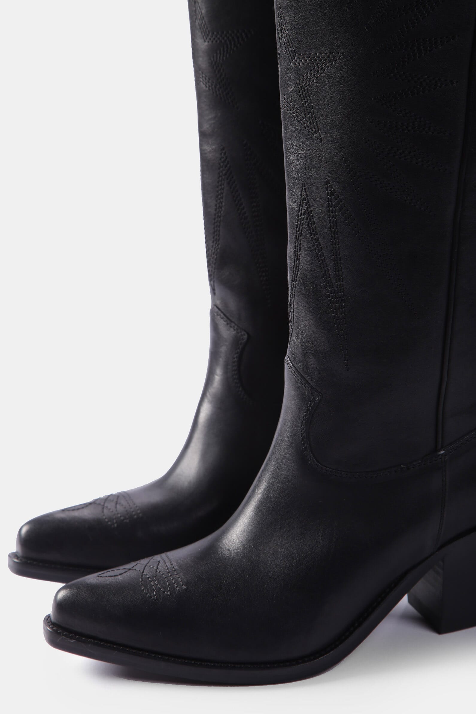 Super Santiag Golden Goose Кожаные казаки Wish Star Boots