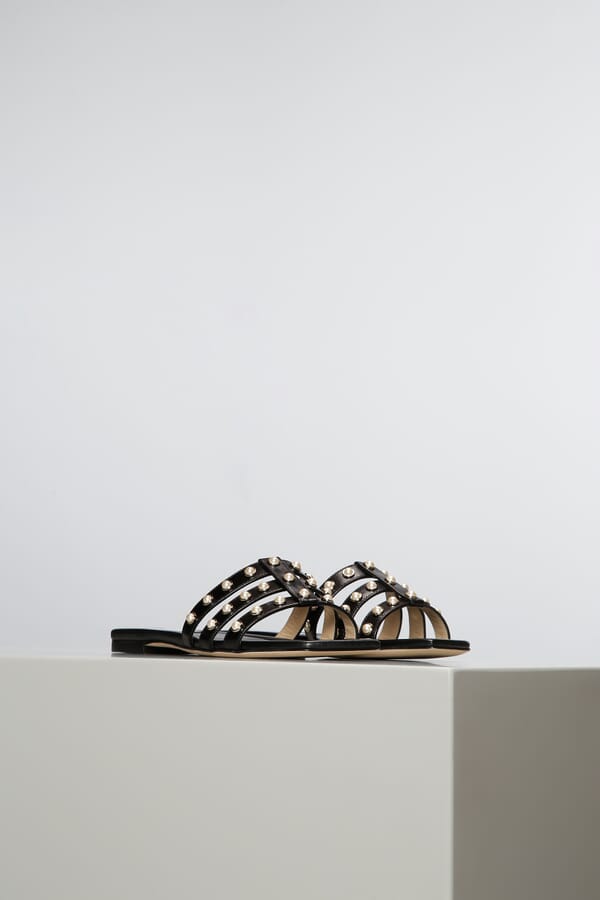 Jimmy Choo Шкіряні шльопанці 00427771_01  №3