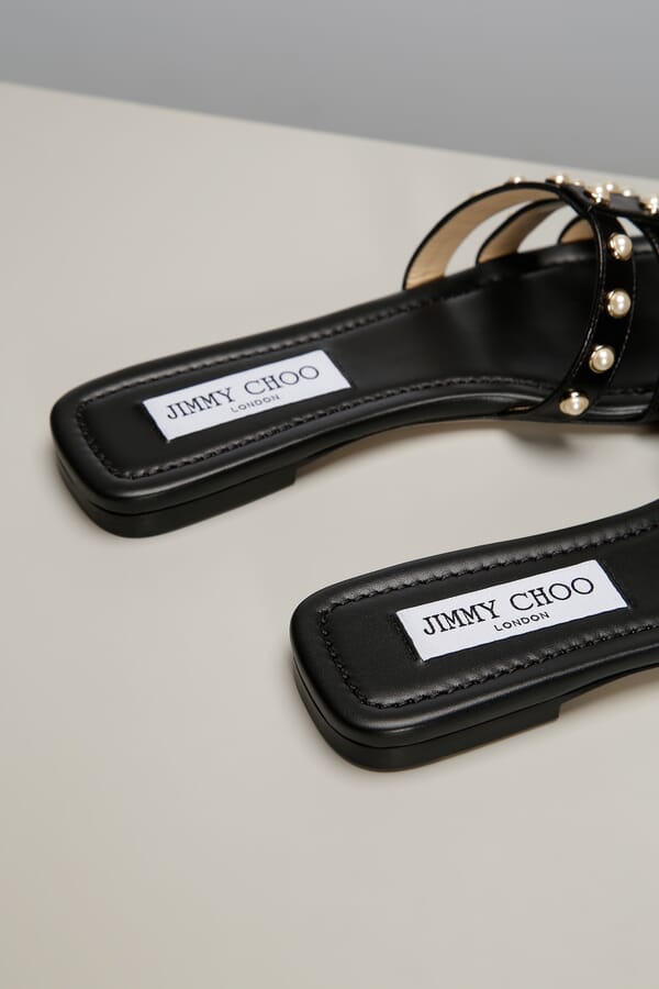 Jimmy Choo Шкіряні шльопанці 00427771_01  №2