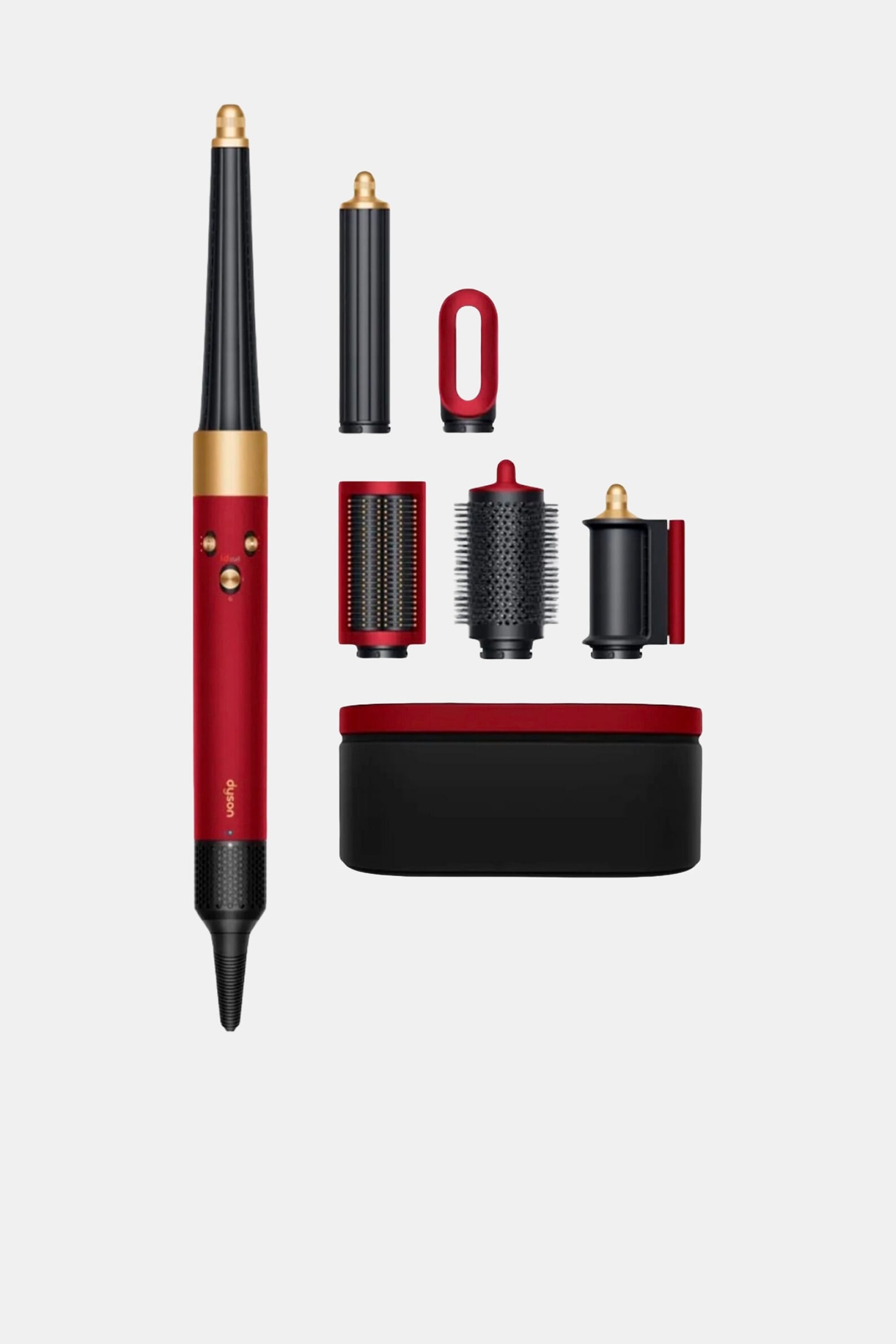 Стайлер Dyson HS09 Airwrap Co-anda2x Multi Hair Styler Straight+Wavy Red Velvet/Gold
