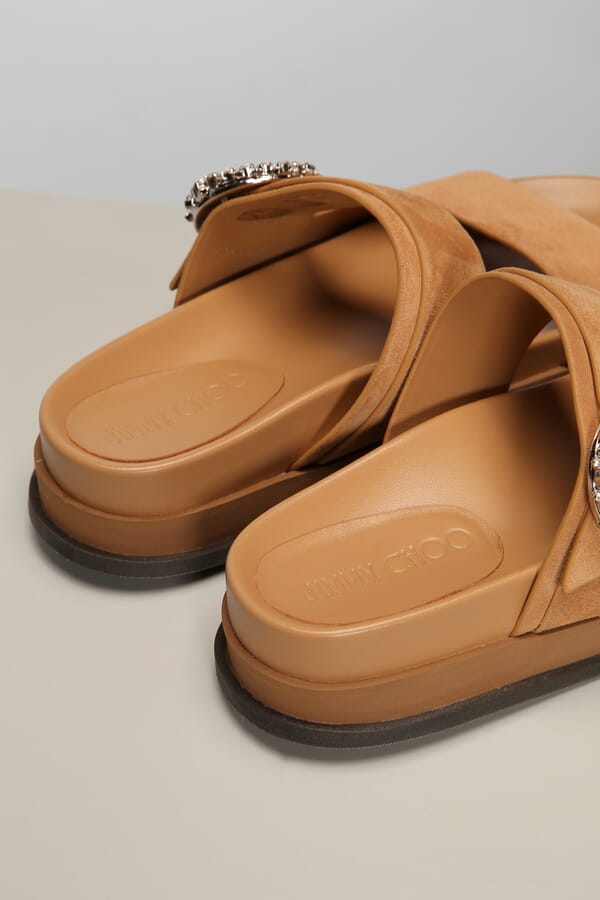 Jimmy Choo Замшеві шльопанці  00392200_12  №2